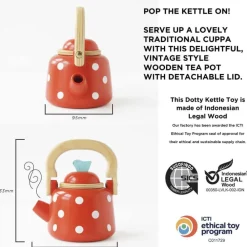 Le Toy Van Honeybake Dotty Kettle- Toys
