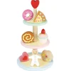 Le Toy Van Honeybake Three Tier Patisserie Cake Stand Set- Toys