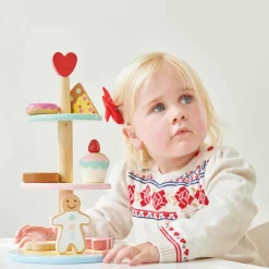 Le Toy Van Honeybake Three Tier Patisserie Cake Stand Set- Toys