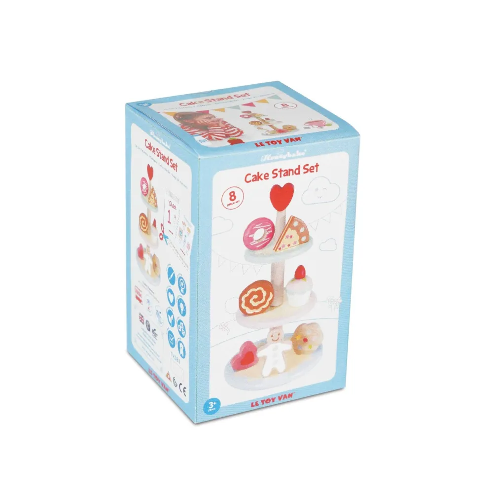 Le Toy Van Honeybake Three Tier Patisserie Cake Stand Set- Toys