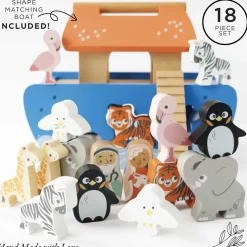 Le Toy Van Noah's Ark & Animals Shape Sorter- Toys