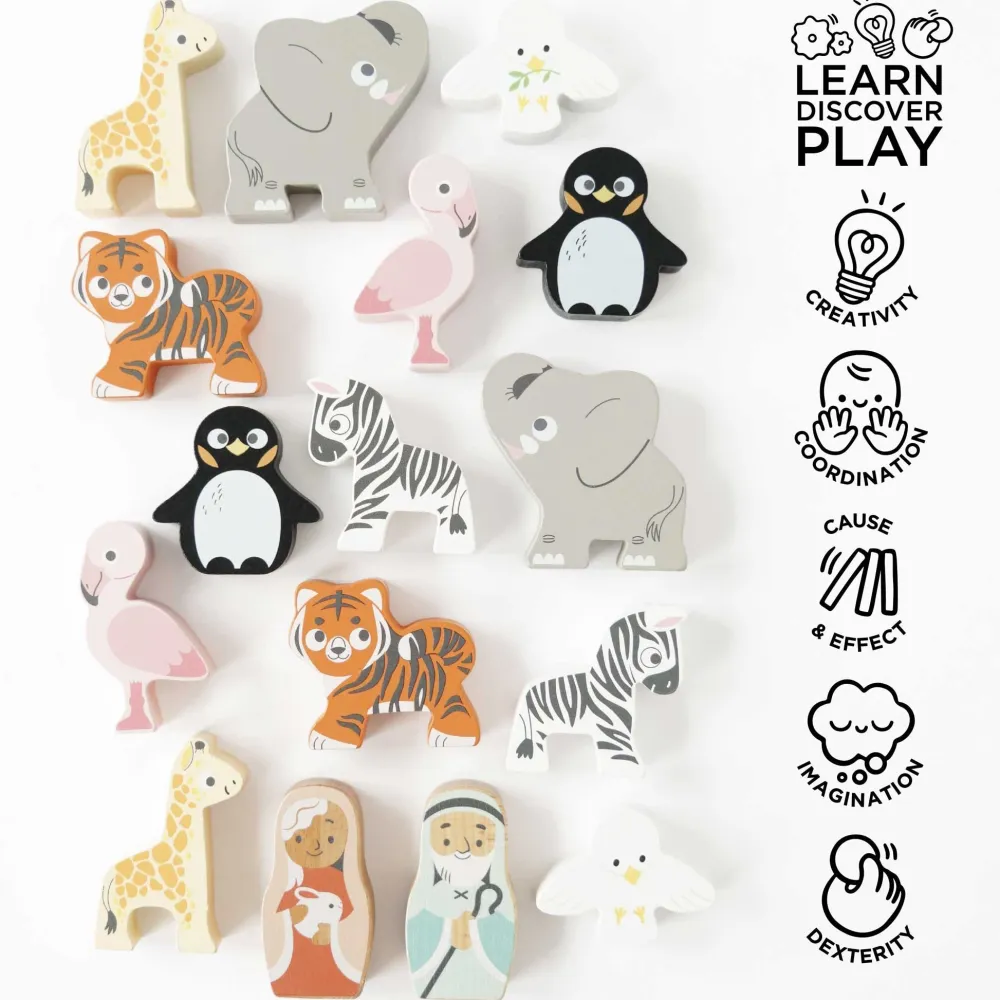 Le Toy Van Noah's Ark & Animals Shape Sorter- Toys