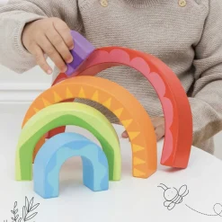 Le Toy Van Rainbow Tunnel Stacking Toy- Toys