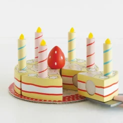 Le Toy Van Sliceable Birthday Cake & Candles- Toys