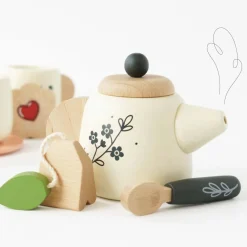 Le Toy Van Vintage Wooden Tea Set & Tray- Toys