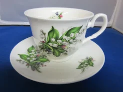 Lily of the Valley Teacup & Saucer- Teacups & Saucers