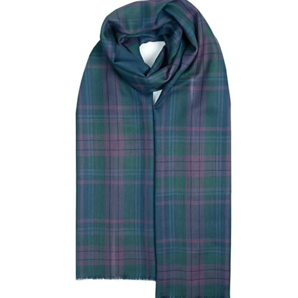 Lochcarron of Scotland Alba Spirit of Scotland Ancient Tartan Extra Fine Merino Stole- Scarves & Wraps