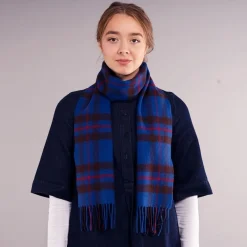 Lochcarron of Scotland Bowhill Elliot Modern Tartan Lambswool Scarf- Scarves & Wraps