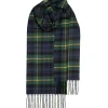 Lochcarron of Scotland Bowhill Gordon Clan Modern Tartan Lambswool Scarf- Scarves & Wraps