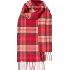 Lochcarron of Scotland Bowhill Lochcarron Hunting Rose Tartan Lambswool Scarf- Scarves & Wraps