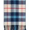 Lochcarron of Scotland Douglas Navy Brushwool Blanket- Throws & Pillows