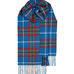 Lochcarron of Scotland Edinburgh Tartan Lambswool Scarf- Scarves & Wraps