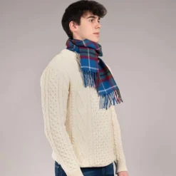 Lochcarron of Scotland Edinburgh Tartan Lambswool Scarf- Scarves & Wraps