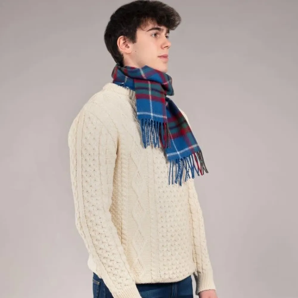Lochcarron of Scotland Edinburgh Tartan Lambswool Scarf- Scarves & Wraps
