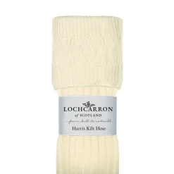 Lochcarron of Scotland Harris White Kilt Hose- Socks