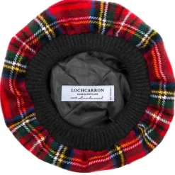 Lochcarron of Scotland Royal Stewart Tartan Brushed Wool Tam- Hats