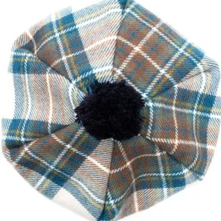 Lochcarron of Scotland Stewart Blue Dress Tartan Brushed Wool Tam- Hats