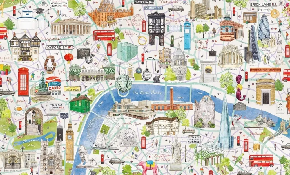 London: A 1000-Piece Puzzle for Curious Wanderers- Games & Puzzles