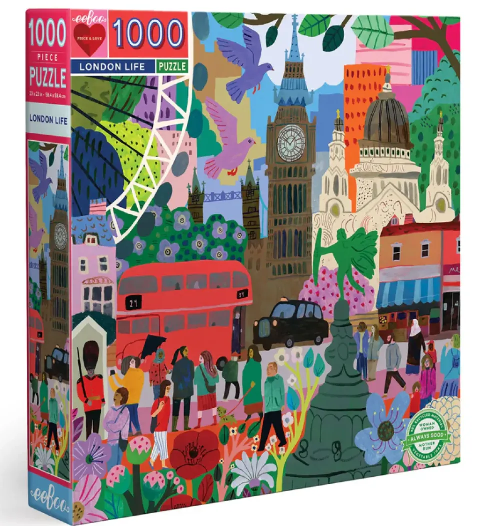 London Life 1000 Piece Square Jigsaw Puzzle- Games & Puzzles