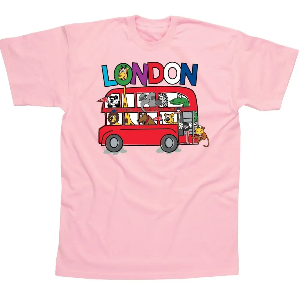 London’s Kids T Shirt Pink Age 1-2- Souvenirs|Childrenswear