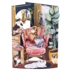 Lounging Cats Swing Card- Greeting Cards