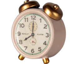 Maileg Alarm Clock, Mouse - Powder- Maileg|Toys