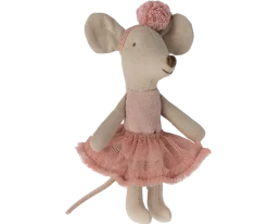 Maileg Ballerina Mouse, Little Sister - Rose- Maileg|Toys