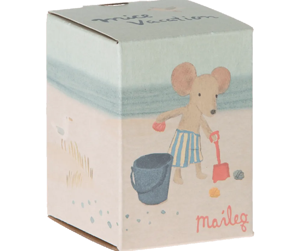 Maileg Beach Set: Shovel, Bucket & Shells- Maileg|Toys