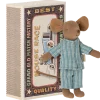 Maileg Big Brother Mouse in Box (Blue Pajamas)- Maileg|Toys