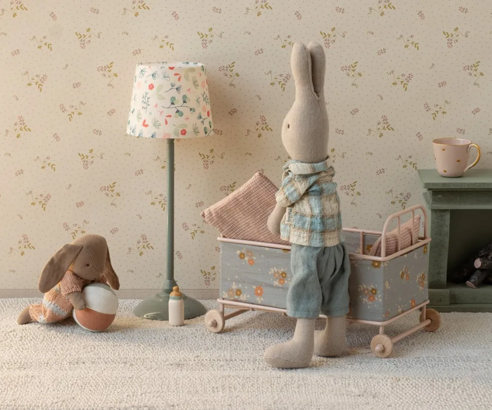 Maileg Bunny Set, Micro - Brown - Dusty Rose- Toys
