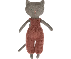 Maileg Chatons, Kitten in Overalls - Grey- Maileg|Soft Toys