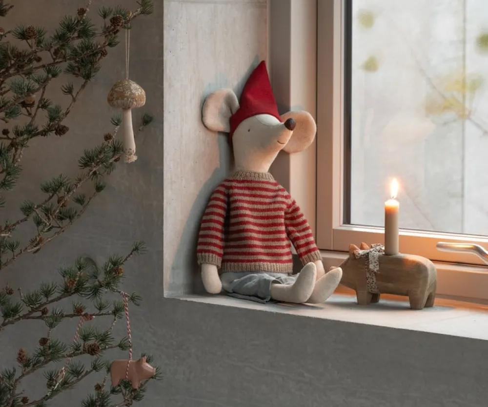 Maileg Christmas Mouse, Maxi- Maileg|Soft Toys