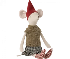 Maileg Christmas Mouse, Medium - Sweater- Maileg|Toys