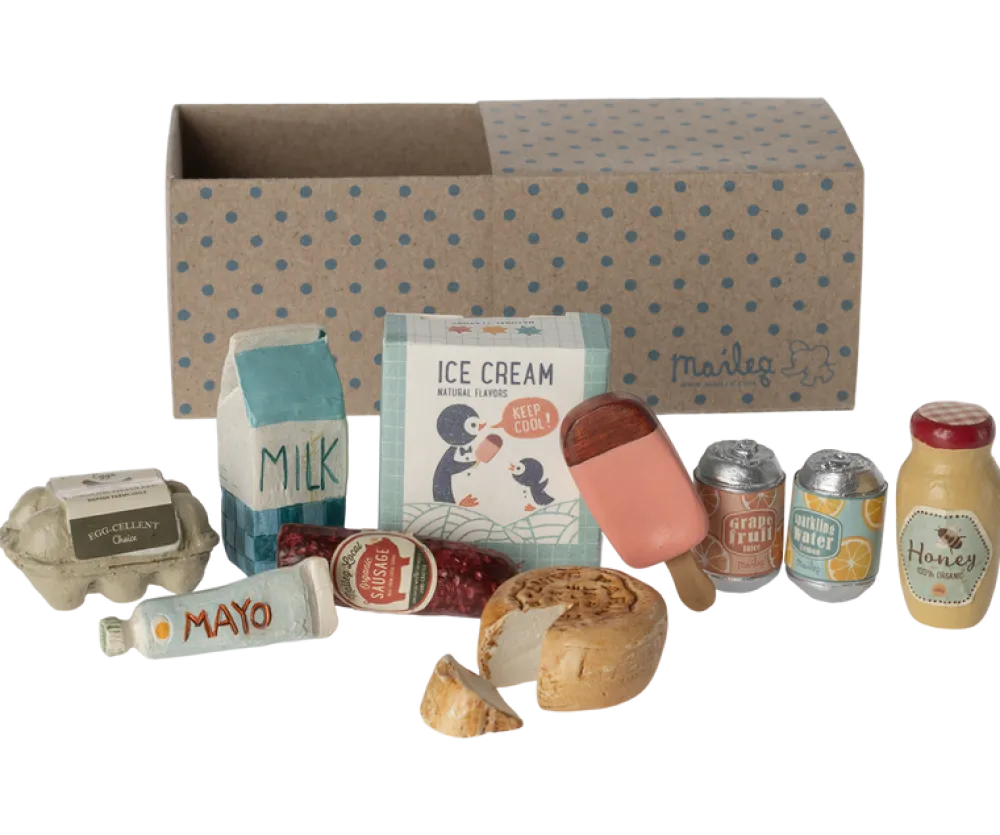 Maileg Grocery Box, Miniature- Maileg|Toys