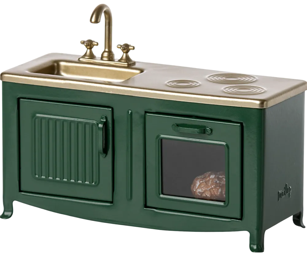 Maileg Kitchen, Mouse - Dark Green- Maileg|Toys