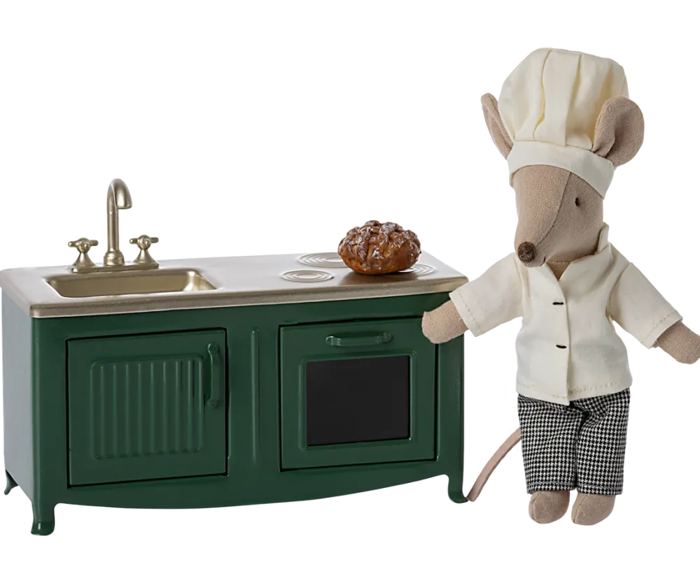 Maileg Kitchen, Mouse - Dark Green- Maileg|Toys