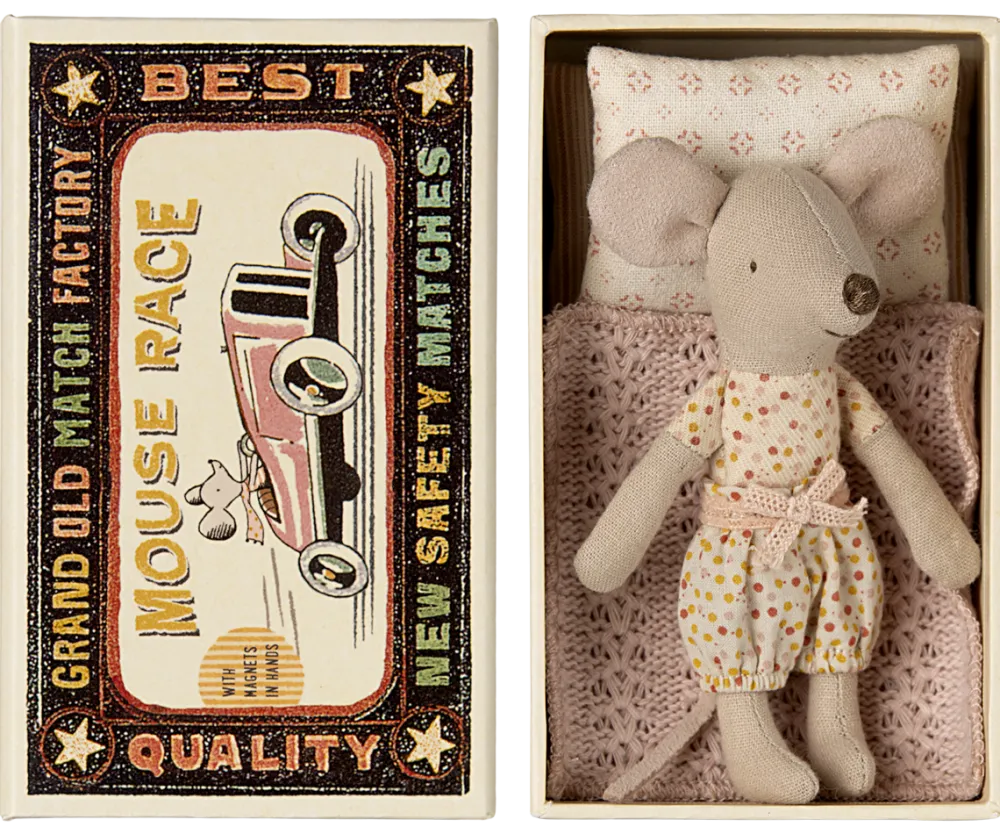 Maileg Little Sister Mouse in Matchbox- Maileg|Soft Toys