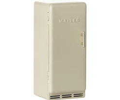 Maileg Metal Fridge, Mouse - Off White- Maileg|Toys