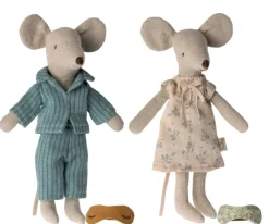 Maileg Mum & Dad Mice in Cigarbox- Maileg|Soft Toys