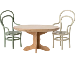 Maileg Oval Dining Table, Mouse - Nature- Maileg|Toys