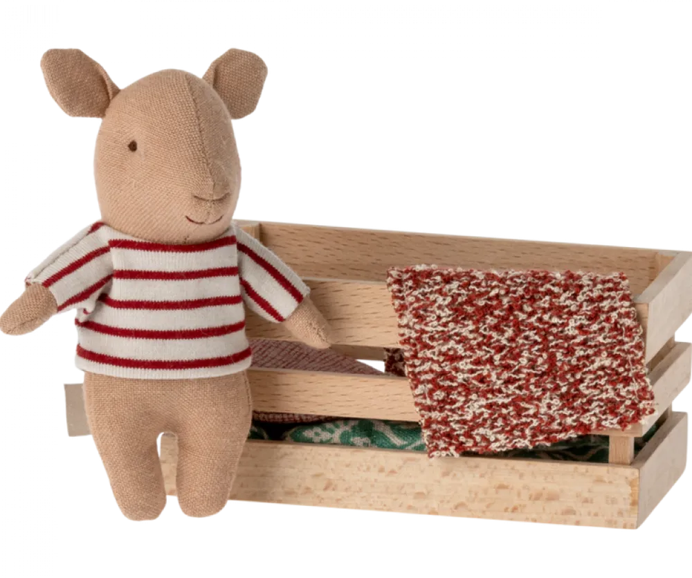 Maileg Pig, Baby in Box (Girl)- Maileg|Toys