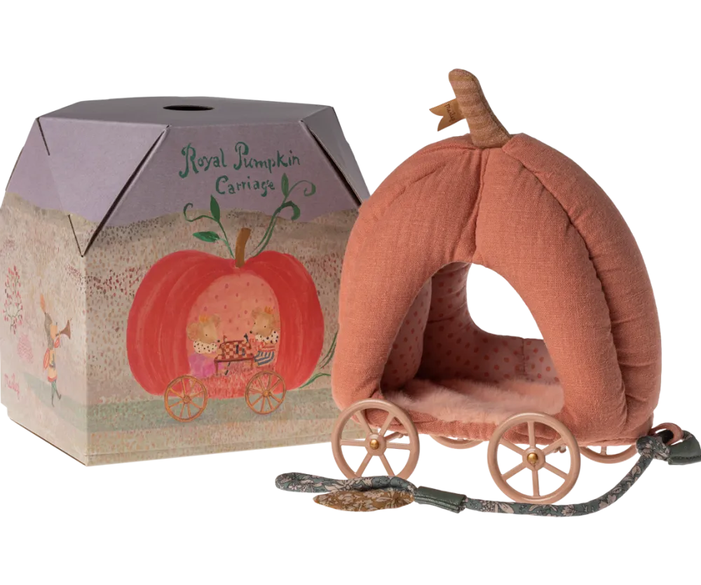 Maileg Pumpkin Carriage, Mouse- Maileg|Toys
