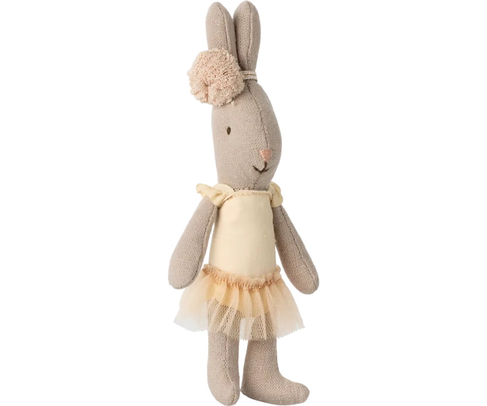 Maileg Rabbit, Micro - Ballet Suit & Skirt Cream- Maileg|Toys