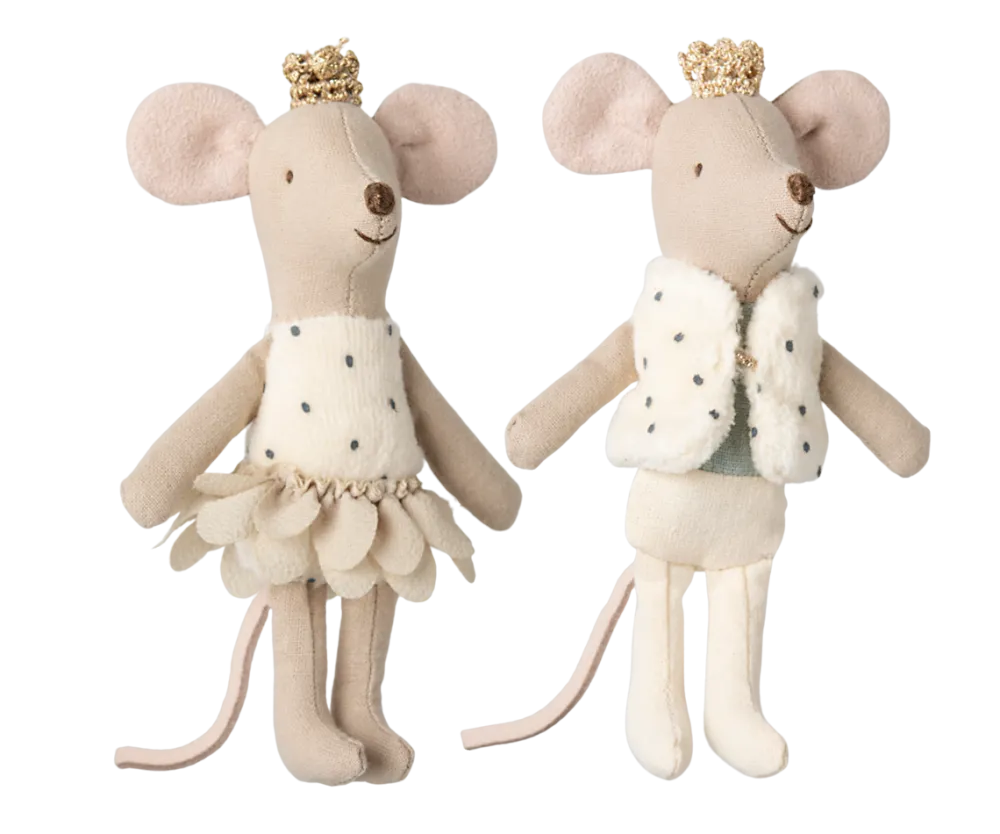 Maileg Royal Twin Mice, Little Sister and Brother in Matchbox- Maileg|Toys