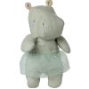 Maileg Safari Friends Small Hippo with Skirt - Mint- Maileg|Soft Toys