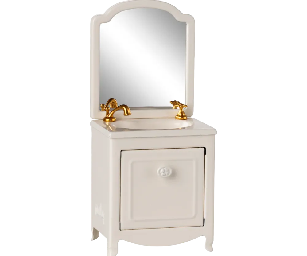 Maileg Sink Dresser, Mouse - Off White- Maileg|Toys
