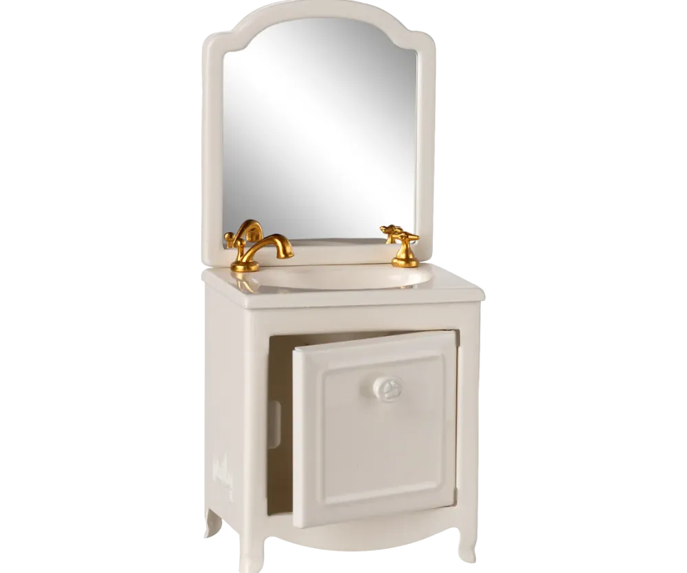 Maileg Sink Dresser, Mouse - Off White- Maileg|Toys