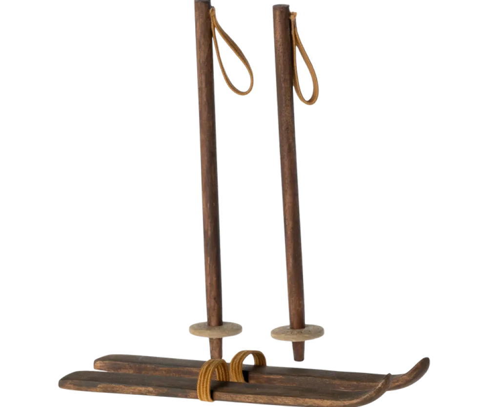 Maileg Ski & Ski Poles, Big Sister & Big Brother- Maileg|Toys