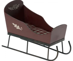 Maileg Sleigh, Mini - Red- Maileg|Toys