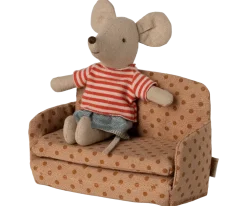 Maileg Sofa Bed, Mouse - Dots- Maileg|Toys